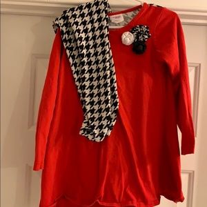 Red, white and black pant set- Mallory May